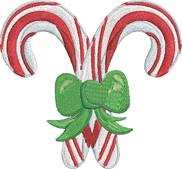 Candy Cane Christmas - 11 Embroidery Design
