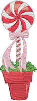 Candy Cane Christmas - 5 Embroidery Design