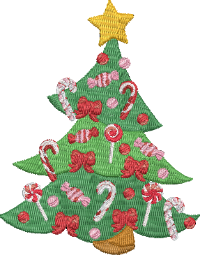 Candy Cane Christmas - 7 Embroidery Design