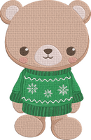 Christmas Bear Set Embroidery Design