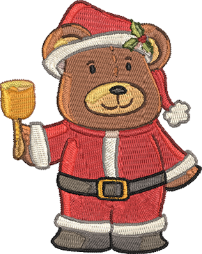 Christmas Bears2 - Santa Embroidery Design