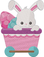 Cute Easter Train - 9 Embroidery Design