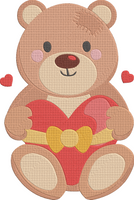 Cute Valentines Day MCS 2 Set Embroidery Design