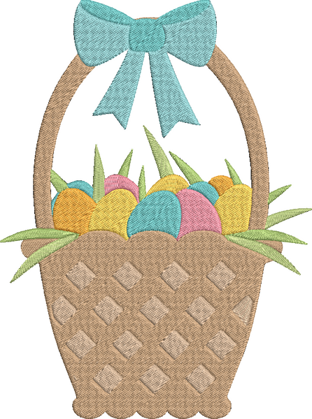 Easter Time - Basket 1 Embroidery Design