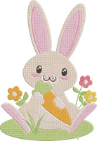 Easter Time - Bunny 6 Embroidery Design