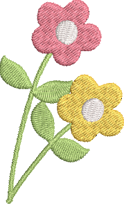 Easter Time - Flower 3 Embroidery Design