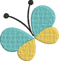Easter Time - Butterfly 1 Embroidery Design