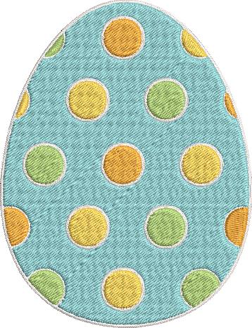 Easter Time - Egg 2 Embroidery Design