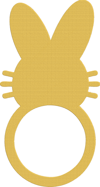 Easter Bunny Monogram - Monogram 1 Embroidery Design