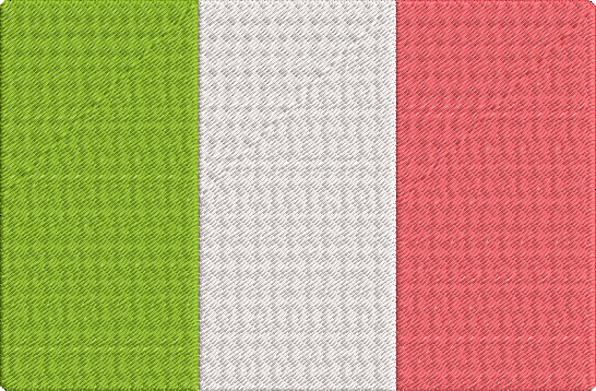 Europe Flags - Italy Embroidery Design