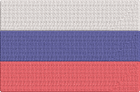 Europe Flags - Russia Embroidery Design