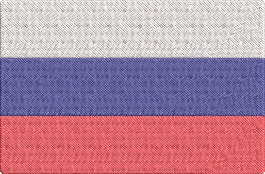 Europe Flags - Russia Embroidery Design