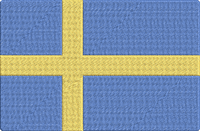 Europe Flags - Sweden Embroidery Design