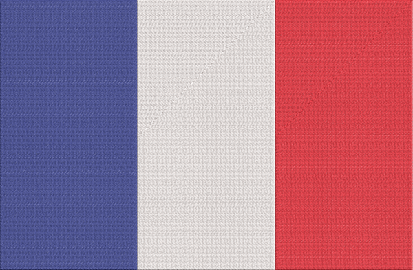 France - Flag Embroidery Design