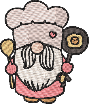 Gnomes Chef - 3 4x4 Embroidery Design