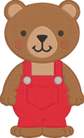 Goldilocks Three Bears - Baby bear Embroidery Design
