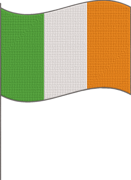 Irish Flag Embroidery Design