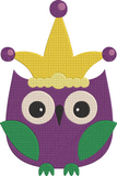 Mardi Gras Owls RD Set Embroidery Design