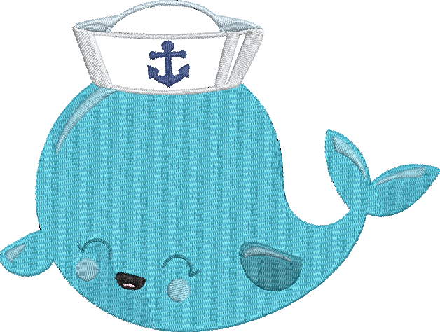 Nautical Whales - 8 5x7 Embroidery Design