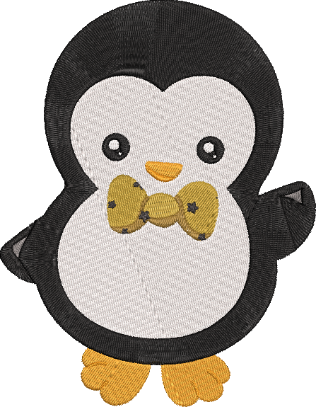 New Years Penguins - 2 Embroidery Design
