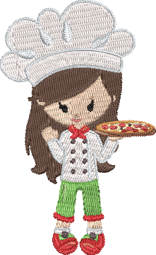 Pizza Party - 16 4x4 Embroidery Design