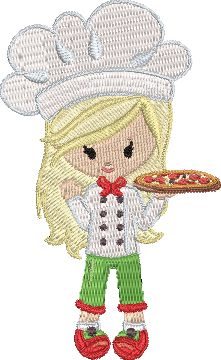 Pizza Party - 18 4x4 Embroidery Design