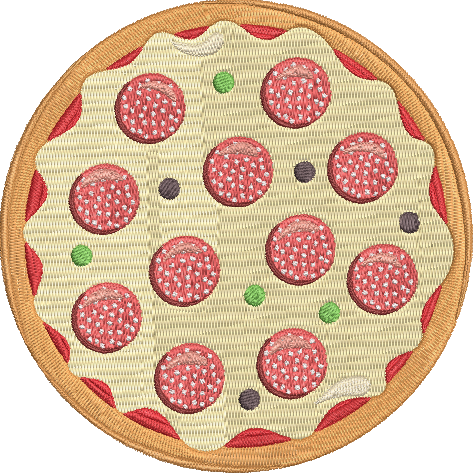 Pizza Party - 9 5x7 Embroidery Design