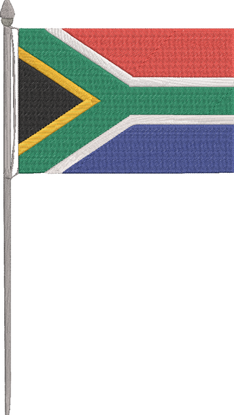 South Africa - South African flag Embroidery Design