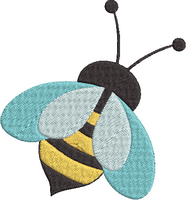 Spring Critters - Bee Embroidery Design