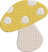 Spring Critters - Mushroom Embroidery Design