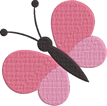 Spring Critters - Butterfly Embroidery Design