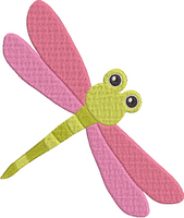 Spring Critters - Dragonfly Embroidery Design