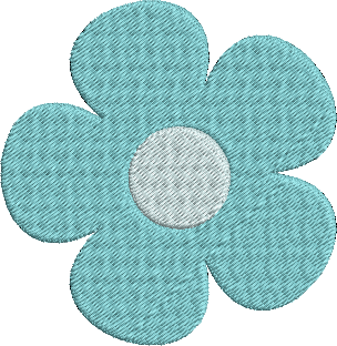 Spring Critters - Flower2 Embroidery Design