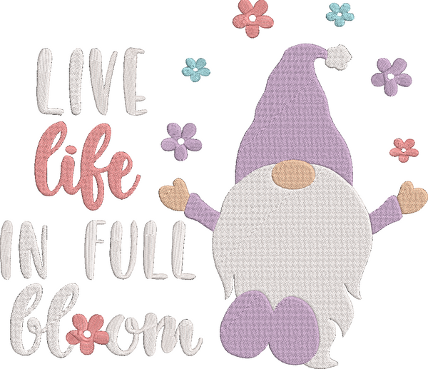Spring Gnomes 1 AAS Set Embroidery Design