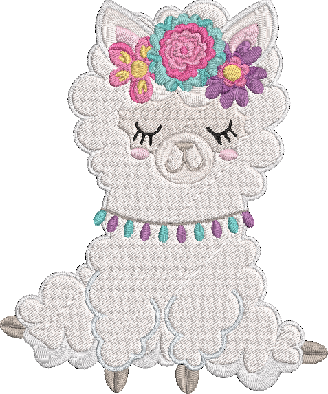 Spring Llamas - 3 Embroidery Design