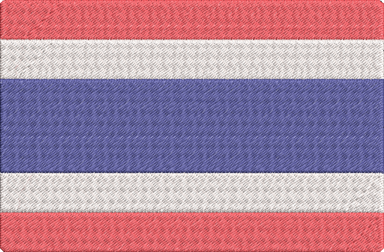 Thailand - Flag Embroidery Design