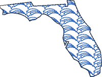 US State Motifs-Shooting Star Set Embroidery Design