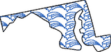 US State Motifs-Shooting Star Set Embroidery Design
