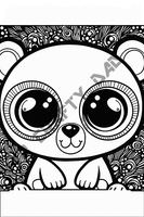 Valentine Bears Coloring Pages Vol 10 - 3 Coloring Page