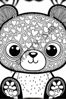 Valentine Bears Coloring Pages Vol 10 - 7 Coloring Page