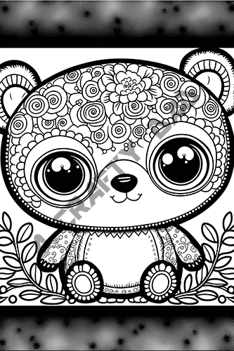 Valentine Bears Coloring Pages Vol 15 - 9 Coloring Page