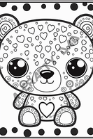 Valentine Bears Coloring Pages Vol 1 - 7 Coloring Page