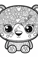 Valentine Bears Coloring Pages Vol 2 - 2 Coloring Page