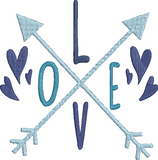 Valentine Word Art TL 10 Set Embroidery Design