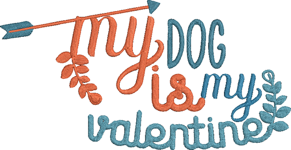 Valentine Word Art TL 41 Set Embroidery Design