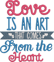 Valentine Word Art TL 53 Set Embroidery Design
