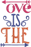 Valentine Word Art TL 76 Set Embroidery Design