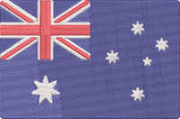 World Flags - australia Embroidery Design