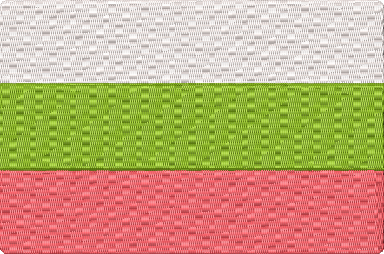 World Flags - bulgaria Embroidery Design