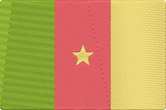 World Flags - cameroon Embroidery Design